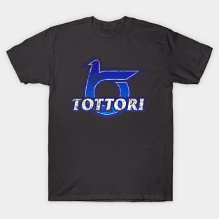 Tottori Prefecture Japanese Symbol Distressed T-Shirt